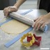 ROLLING HERO Pie Dough Thickness guides - Silicone Pastry Rails or Perfection Strips Set for Even Thickness Cookies and Pie Dough (6 Blue) - B01MQXT8RX